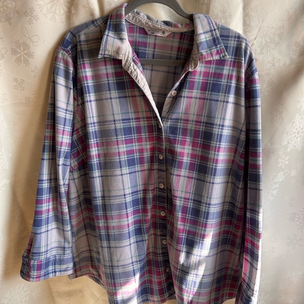 Lee Wemen's Plaid Shirt - Blue and Pink